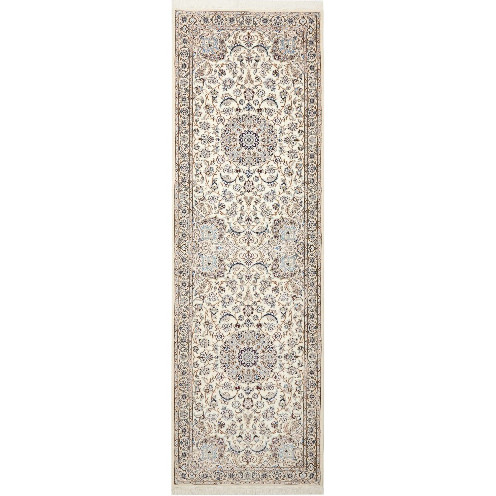 Tappeto Nain 9La Persia bianco 101x323