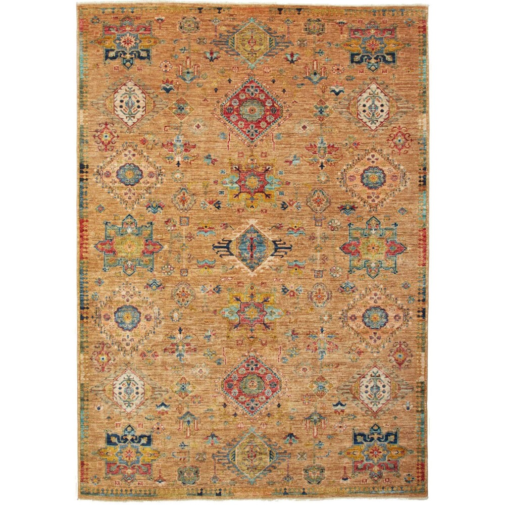 Tappeto Tribal Pakistan arancione grigio 170x240