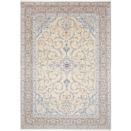 Tappeto Kashan Persia bianco grigio 240x342