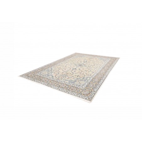 Tappeto Kashan Persia bianco grigio 240x342