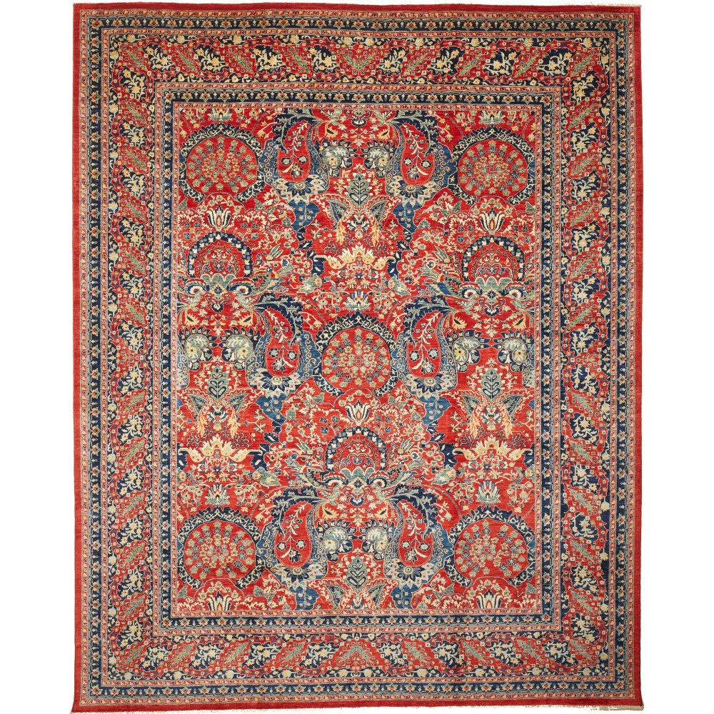 Tappeto Aryana Fine Pakistan rosso giallo 275x347