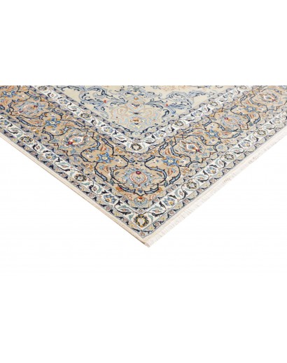 Tappeto Kashan Persia bianco grigio 240x342