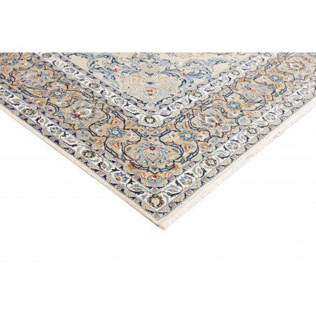 Tappeto Kashan Persia bianco grigio 240x342