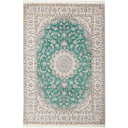Tappeto Nain 9La Persia bianco azzurro 200x298