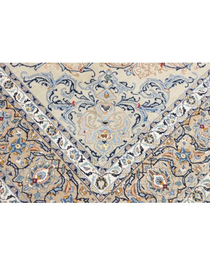 Tappeto Kashan Persia bianco grigio 240x342