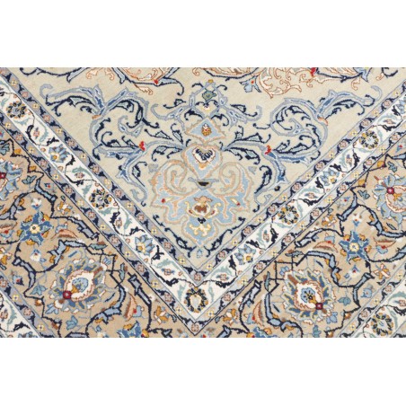 Tappeto Kashan Persia bianco grigio 240x342