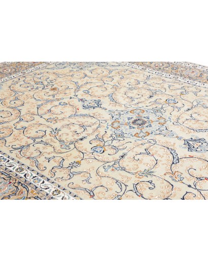 Tappeto Kashan Persia bianco grigio 240x342