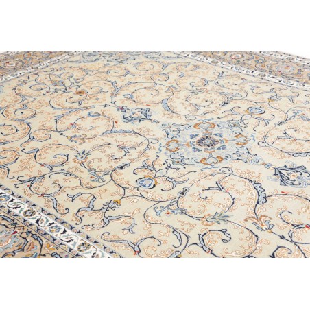 Tappeto Kashan Persia bianco grigio 240x342