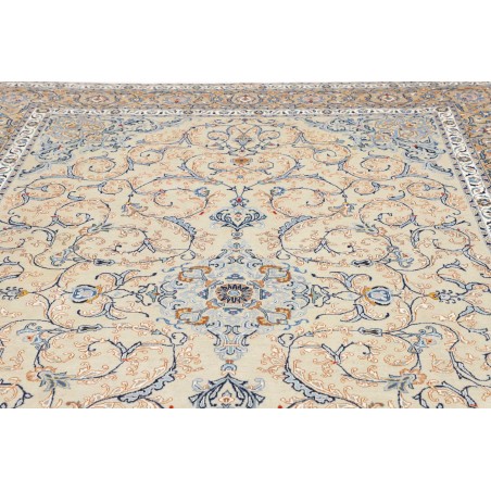 Tappeto Kashan Persia bianco grigio 240x342