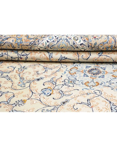 Tappeto Kashan Persia bianco grigio 240x342