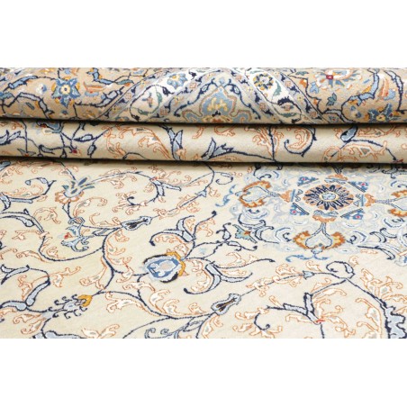 Tappeto Kashan Persia bianco grigio 240x342