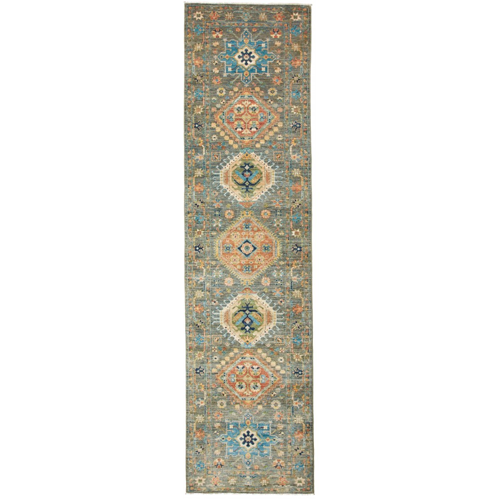 Tappeto Tribal Pakistan marrone 79x302