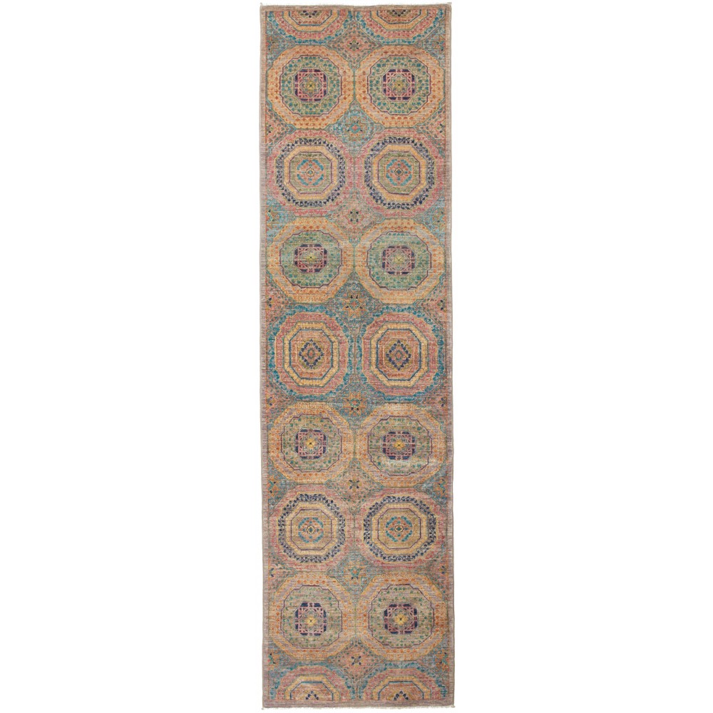 Tappeto Mamlouk Pakistan marrone grigio 79x294
