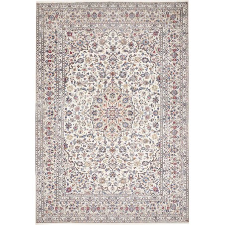 Tappeto Kashan Persia bianco azzurro 245x360