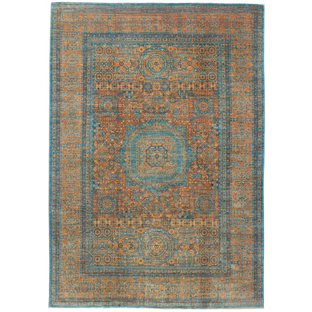Tappeto Mamlouk Pakistan bianco grigio 205x297