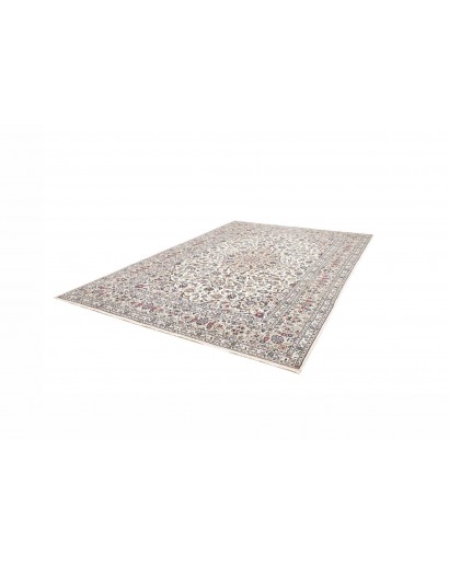 Tappeto Kashan Persia bianco azzurro 245x360