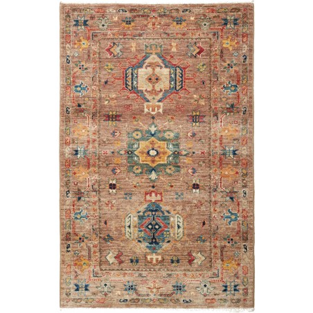 Tappeto Tribal Pakistan marrone grigio 80x125
