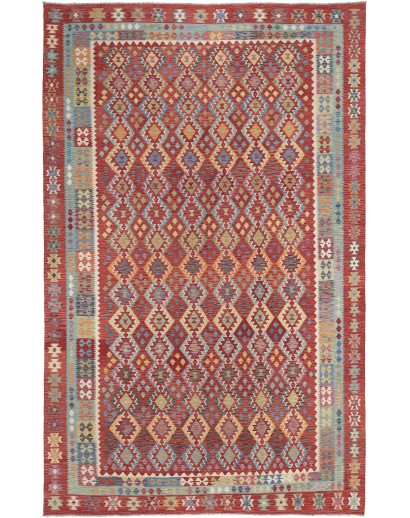 Tappeto Kilim Afghanistan bianco marrone 312x499