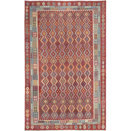 Tappeto Kilim Afghanistan bianco marrone 312x499