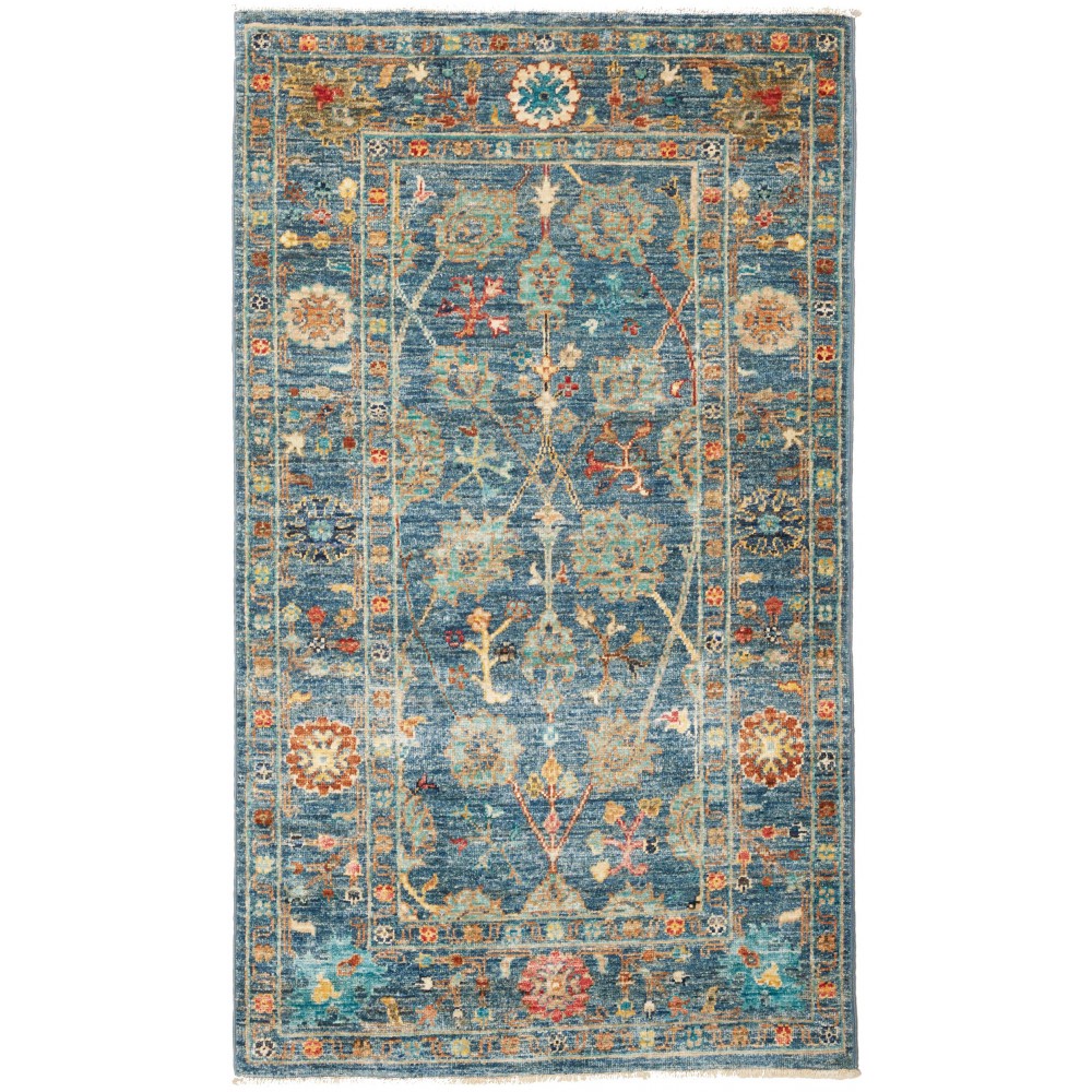 Tappeto Zigler Fine Pakistan bianco azzurro 74x122