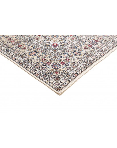 Tappeto Kashan Persia bianco azzurro 245x360