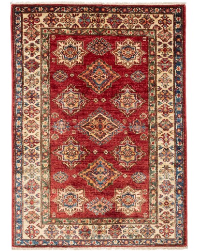 Tappeto Kazak Fine Pakistan marrone giallo 100x140