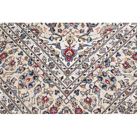 Tappeto Kashan Persia bianco azzurro 245x360