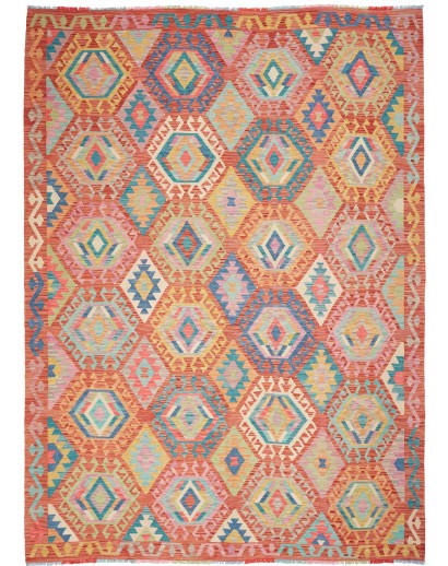 Tappeto Kilim Afghanistan marrone 207x293