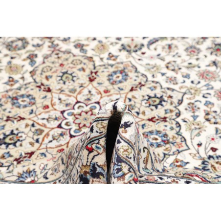 Tappeto Kashan Persia bianco azzurro 245x360