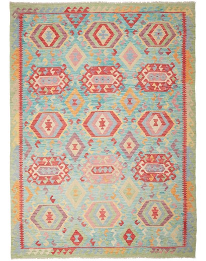 Tappeto Kilim Afghanistan marrone 205x282