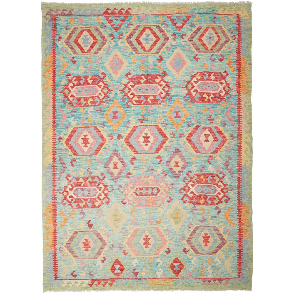 Tappeto Kilim Afghanistan marrone 205x282