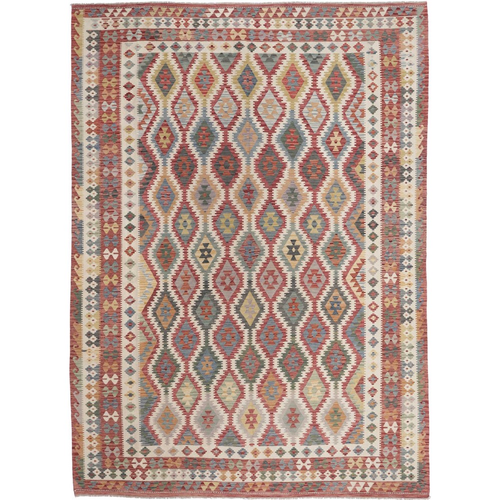 Tappeto Kilim Afghanistan marrone 316x440 Tappeto Kilim Afghanistan marrone 316x440