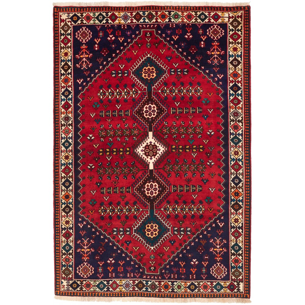 Tappeto Shiraz Persia grigio giallo 158x237