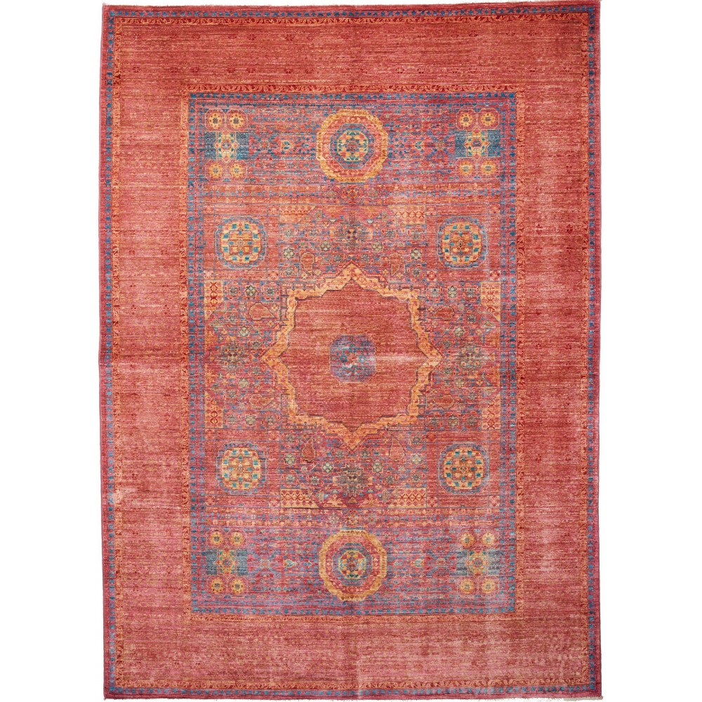 Tappeto Mamlouk Pakistan rosso giallo 170x241