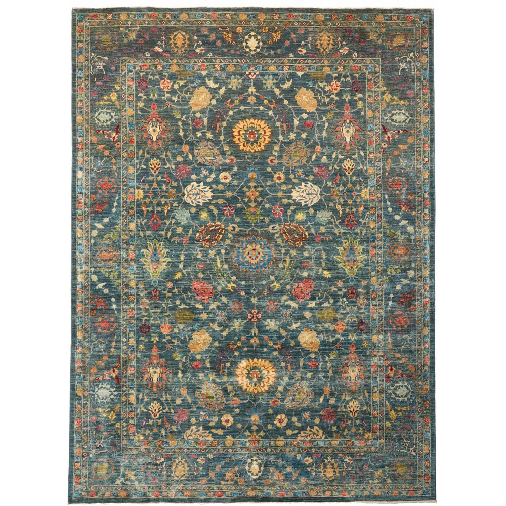 Tappeto Shahi Fine Pakistan azzurro 262x360