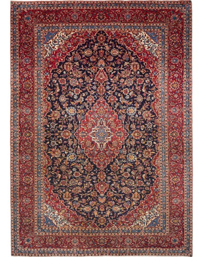 Tappeto Kashan Persia grigio marrone 300x420