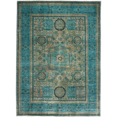 Tappeto Mamlouk Pakistan azzurro grigio 143x201