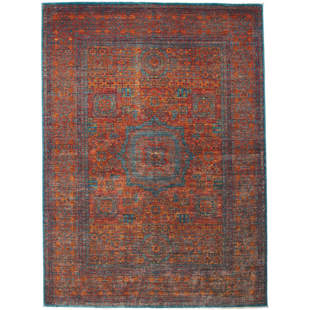Tappeto Mamlouk Pakistan marrone rosso 168x231