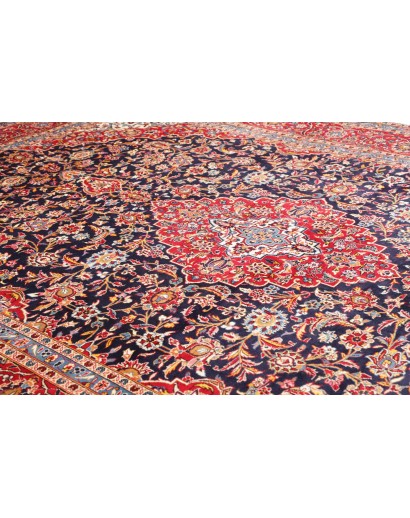 Tappeto Kashan Persia grigio marrone 300x420
