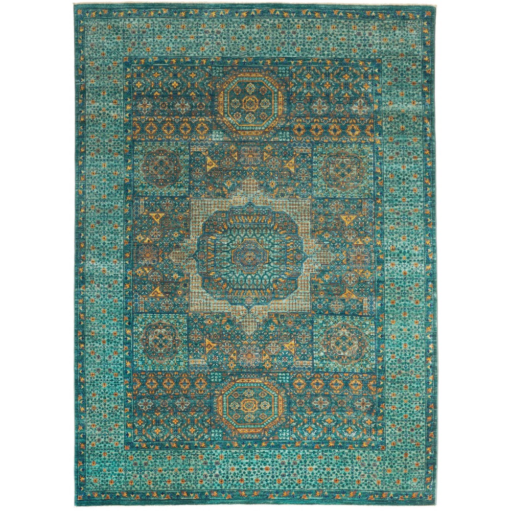 Tappeto Mamlouk Pakistan azzurro bianco 157x203