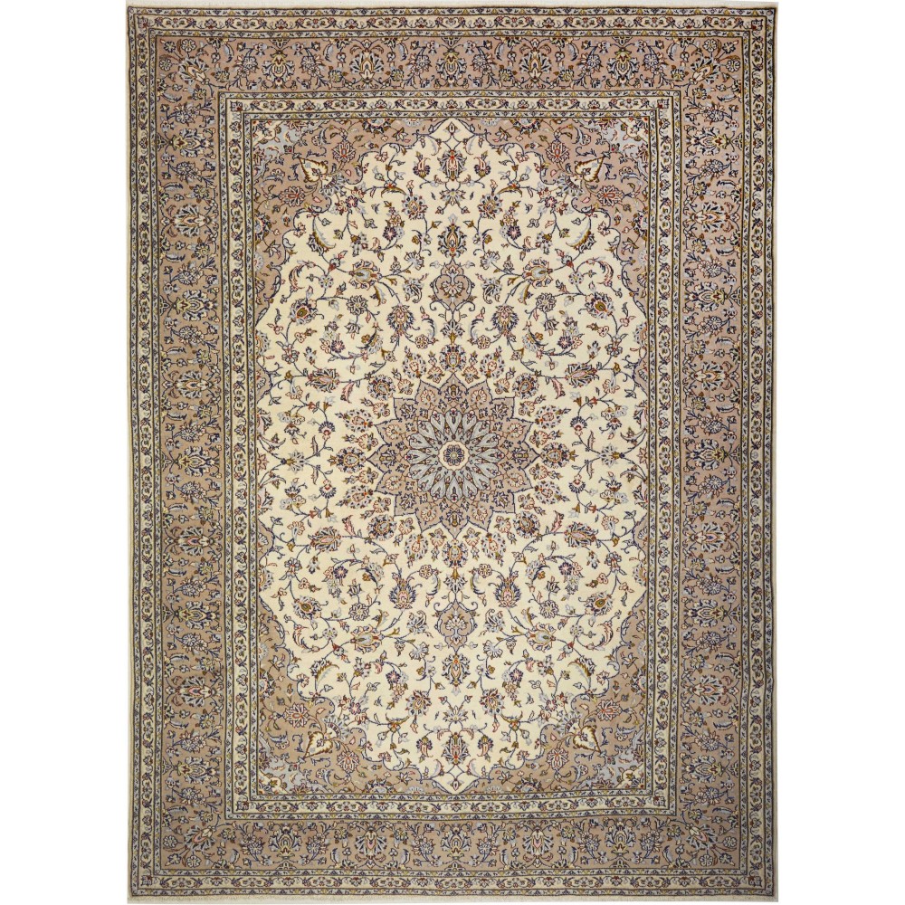 Tappeto Kashan Persia azzurro grigio 245x340