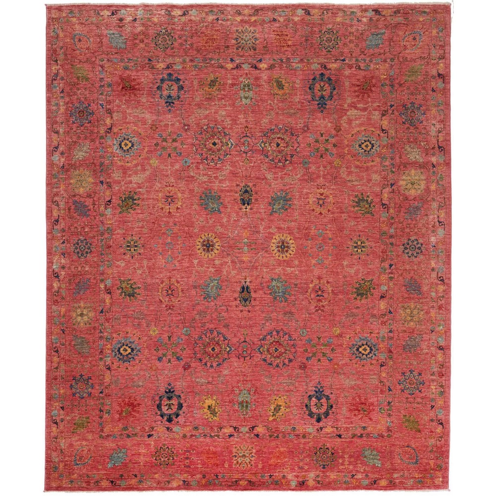 Tappeto Shahi Fine Pakistan rosso grigio 243x292