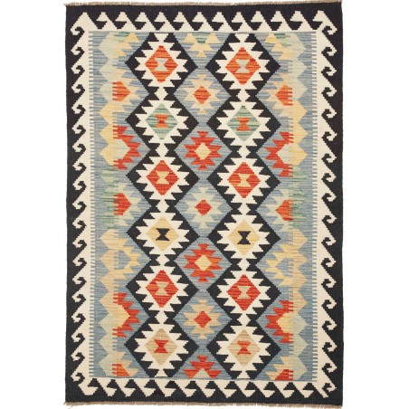 Tappeto Kilim Afghanistan beige grigio 104x152