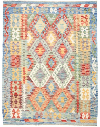 Tappeto Kilim Afghanistan beige marrone 153x196