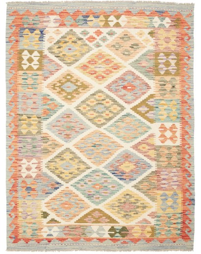 Tappeto Kilim Afghanistan giallo 148x201