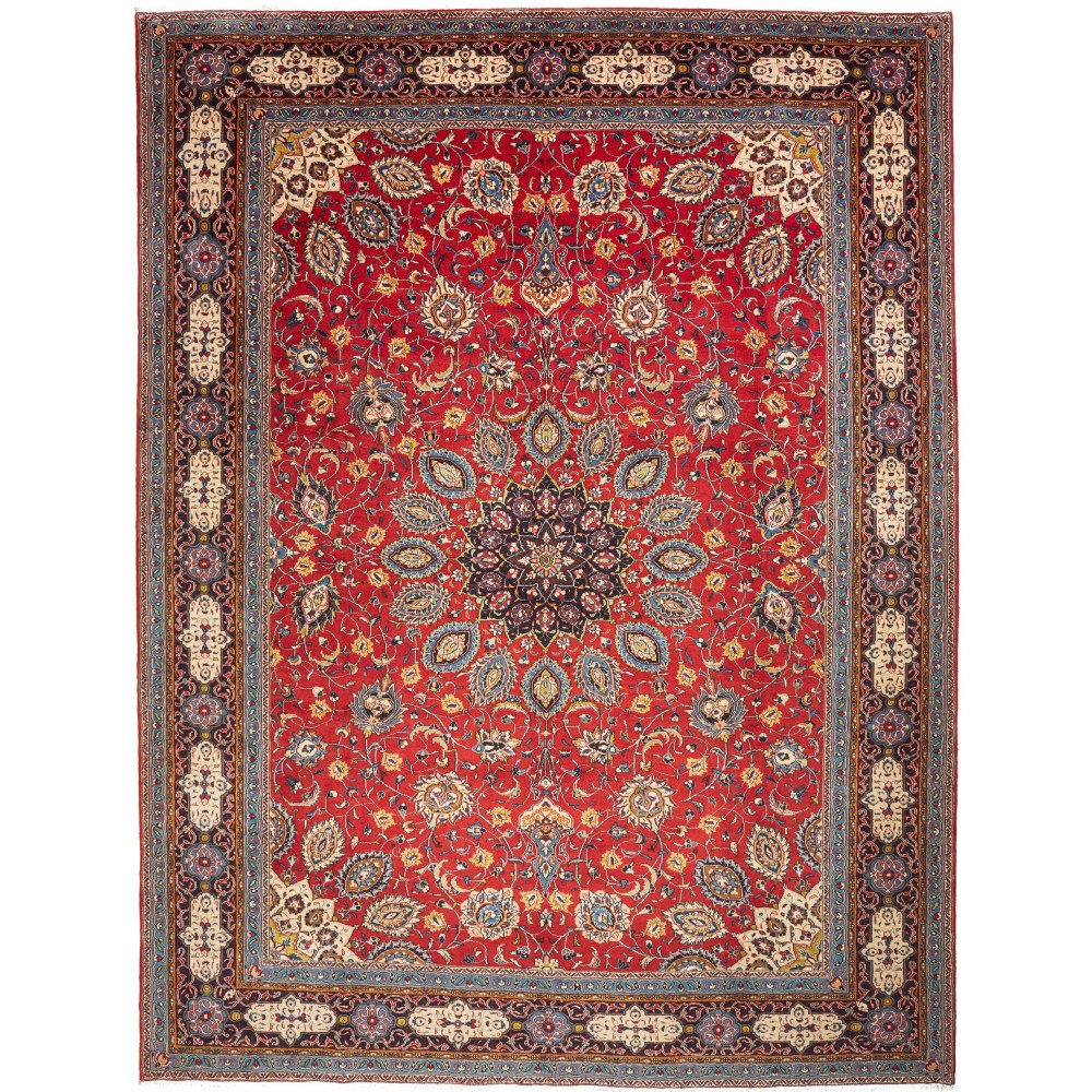 Tappeto Sarough Persia marrone giallo 298x390