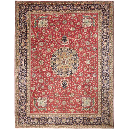 Tappeto Tabriz Persia marrone grigio 305x400