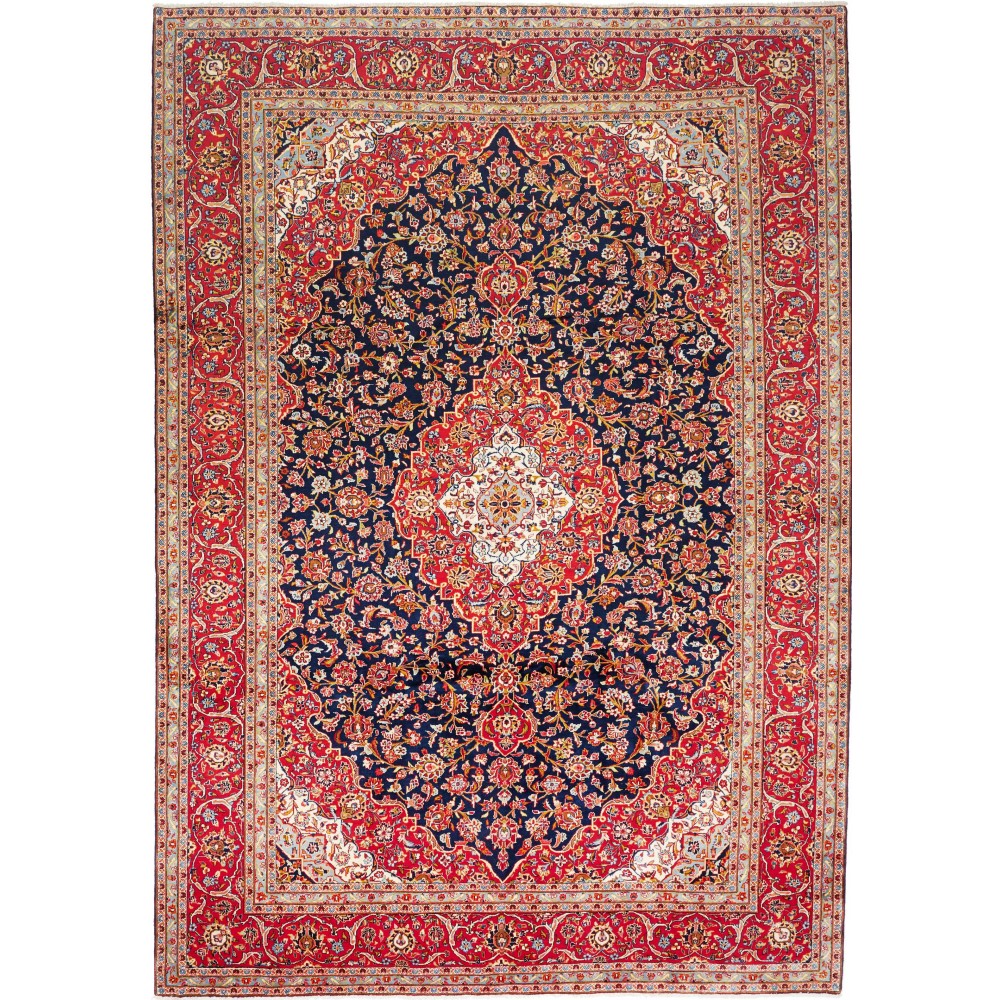 Tappeto Kashan Persia marrone grigio 250x357