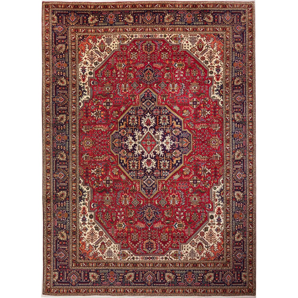 Tappeto Tabriz Persia marrone giallo 248x343
