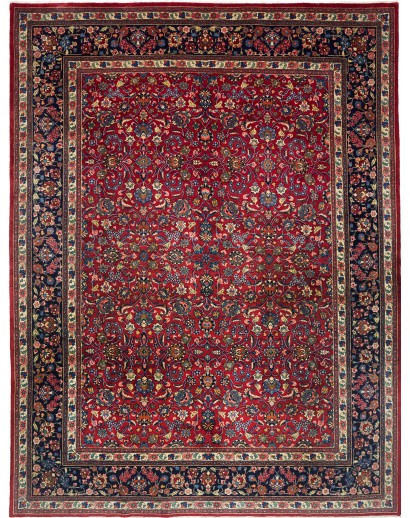 Tappeto Mashad Persia grigio marrone 304x395